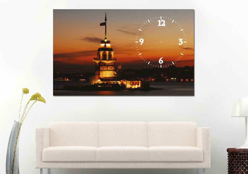 Saatli Kanvas Tablo - 116